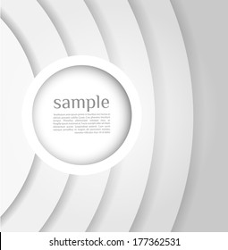 Abstract white Geometrical Design