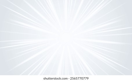 Abstract white glare design elements on gray background, glow with lights. Vector illustration