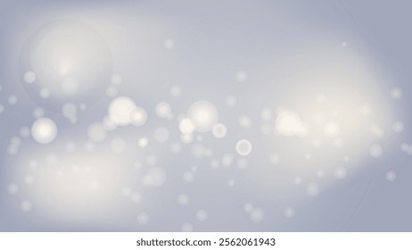 Abstract white glitter light effect with sparkling stars on grey background. Beautiful sparks shine. Vector illustration
