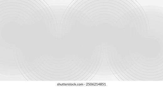 Abstract white glowing geometric lines on gray background. Futuristic technology concept. Suit for cover, banner, brochure. vector