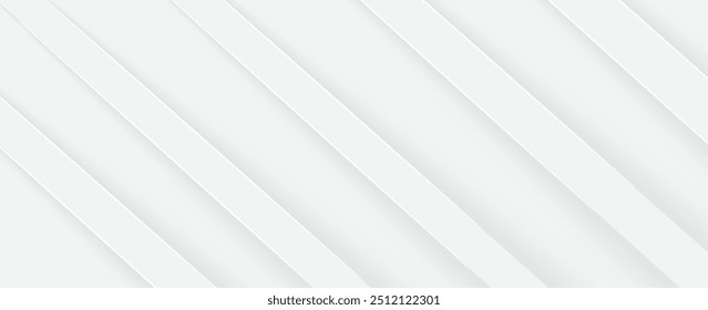 Abstract white glowing geometric lines on gray background. Futuristic technology concept. Modern shiny white circle lines pattern. 
