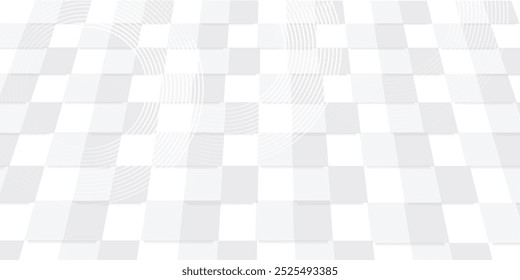 Abstract white glowing geometric lines on gray background. Modern shiny blue circle lines pattern. Futuristic technology concept. Suit for cover, poster,
