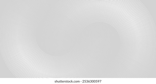 Abstract white glowing geometric lines on gray background. vector.