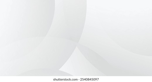 Abstract white glowing geometric lines on gray background simple art modern abstract