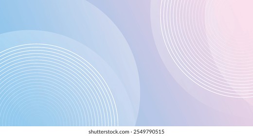 Líneas geométricas brillantes blancas Abstractas sobre fondo gris. Moderno patrón de líneas de círculo azul brillante. Concepto de tecnología futurista. Traje para la cubierta, cartel