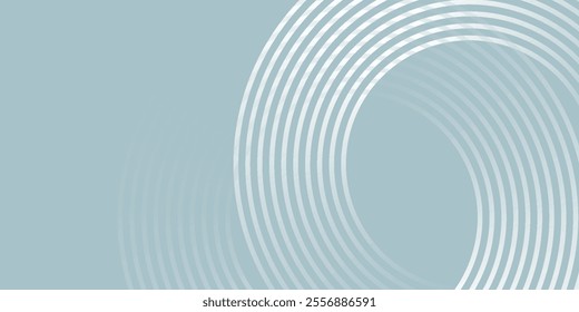Abstract white glowing geometric lines on gray background.