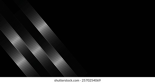Abstract white glowing geometric lines on dark white background. Modern shiny blue circle lines pattern. Futuristic technology concept. Suit for cover, poster,