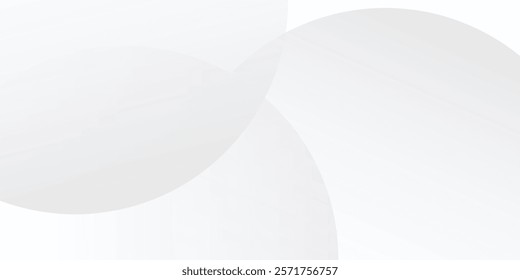 Abstract white glowing geometric lines on gray background. Modern shiny blue circle lines pattern. Futuristic technology concept. Suit for cover, poster,