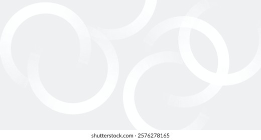 Abstract white glowing geometric lines on gray background. Modern shiny blue circle lines pattern. Futuristic technology concept. Suit for cover, poster modern