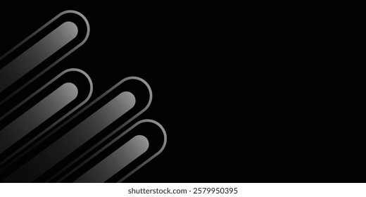 Abstract white glowing geometric lines on dark white background. Modern shiny blue circle lines pattern. Futuristic technology concept. Suit for cover, poster,