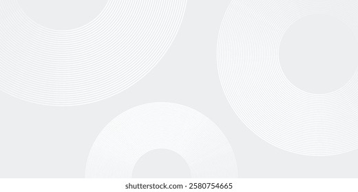Abstract white glowing geometric lines on gray background. Suit for cover poster modern design simple abstract