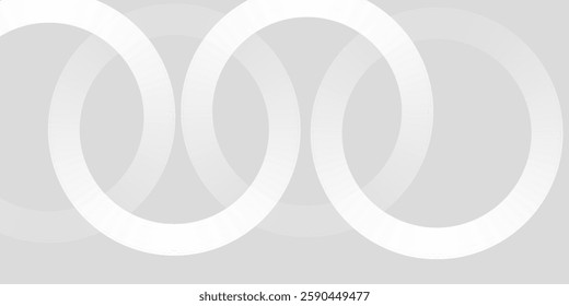 Abstract white glowing geometric lines on gray background. Modern shiny blue circle lines pattern. Futuristic technology concept