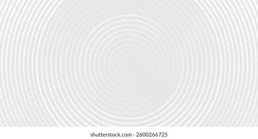 Abstract white glowing geometric lines on gray background. Modern shiny blue circle lines pattern. Futuristic technology concept. Suit for cover, poster, banner, brochure modern arts
