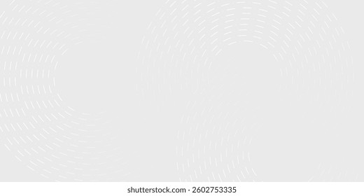 Abstract white glowing geometric lines on gray background. Modern shiny blue circle lines pattern. Futuristic technology concept.