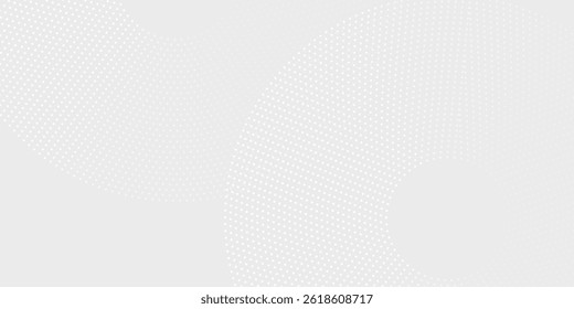 Linhas geométricas brilhantes em branco abstrato sobre fundo cinza. Padrão moderno de linhas de círculo azul brilhante. Ilustração moderna futurista abstrata