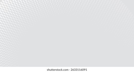 Abstract white glowing geometric lines on gray background. Modern shiny blue circle lines pattern. Futuristic technology concept. Suit for cover, poster,
