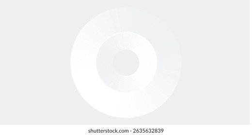 Abstract white glowing geometric lines on gray background. Modern shiny blue circle lines pattern. Futuristic technology modern
