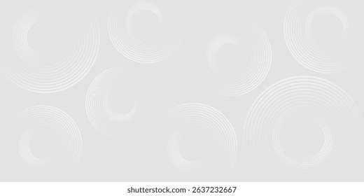 Abstract white glowing geometric lines on gray background. eps 10