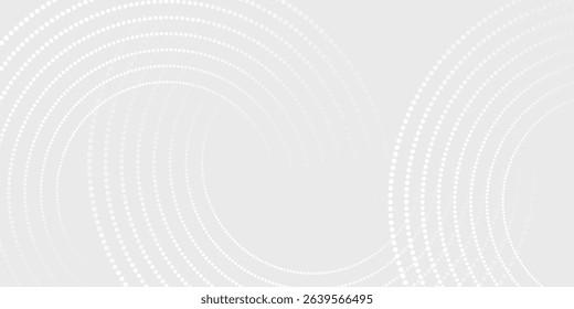 Abstract white glowing geometric lines on gray background. Modern shiny blue circle lines pattern. Futuristic technology concept. Suit for cover, poster,
vector eps10