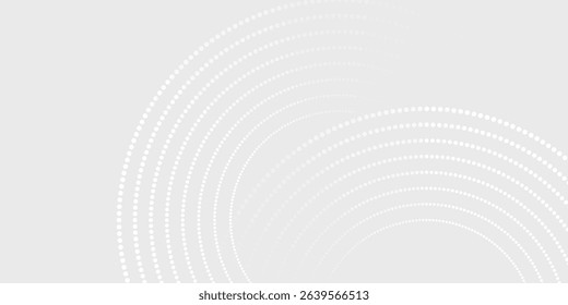 Abstract white glowing geometric lines on gray background. Modern shiny blue circle lines pattern. Futuristic technology concept. Suit for cover, poster,
vector eps10