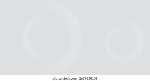 Abstract white glowing geometric lines on gray background. Modern shiny blue circle lines pattern. Futuristic technology concept. Suit for cover, poster, banner, brochure, header, website vector