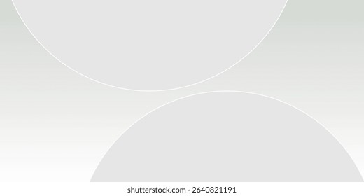 Abstract white glowing geometric lines on gray background. Modern shiny blue circle lines pattern.