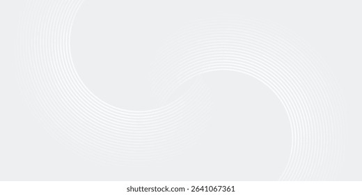 Abstract white glowing geometric lines on gray background eps10