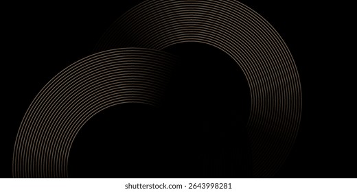 Abstract white glowing geometric lines on gray background. Modern shiny blue circle lines pattern. Futuristic technology concept. Suit for cover, poster, banner, brochure, header, website vector