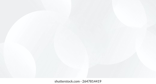 Abstract white glowing geometric lines on gray background. Modern shiny blue circle lines pattern. Futuristic technology concept. vector illustration