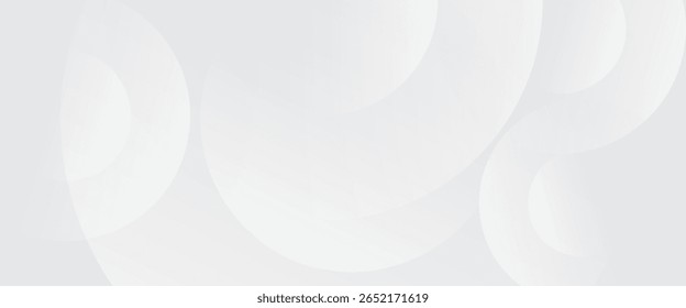 Líneas geométricas brillantes blancas Abstractas sobre fondo gris. Moderno patrón de líneas de círculo azul brillante.