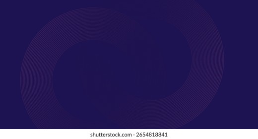 Abstract white glowing geometric lines on gray background. Modern shiny blue circle lines pattern. Futuristic technology concept. Suit for cover
