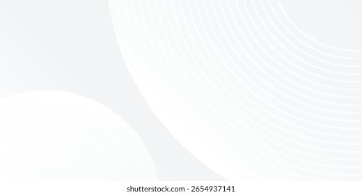 Abstract white glowing geometric lines on gray background. Modern shiny simple abstract modern