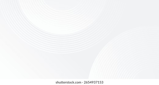 Abstract white glowing geometric lines on gray background. Modern shiny simple abstract modern art