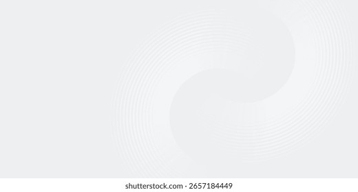 Abstrato branco brilhante linhas geométricas no fundo cinza. ilustração moderna. 