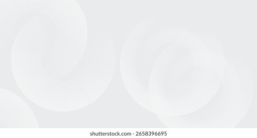 Abstrato branco brilhante linhas geométricas no fundo cinza. ilustração.