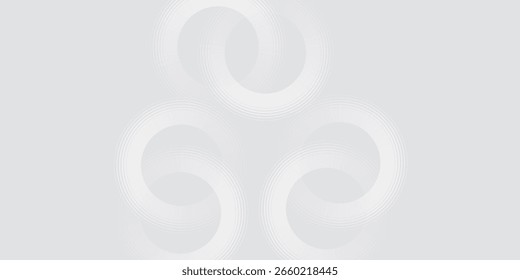 Abstract white glowing geometric lines on gray background. modern illustration.