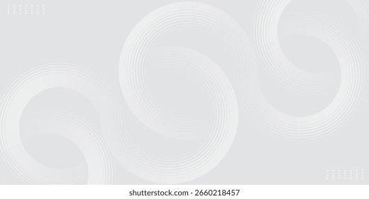 Abstrato branco brilhante linhas geométricas no fundo cinza. ilustração moderna.