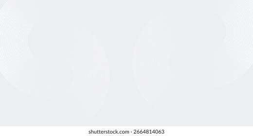 Abstract white glowing geometric lines on gray background. Illustrations vector