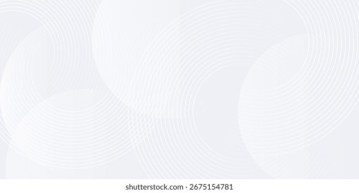 Abstrato branco brilhante linhas geométricas em fundo cinza moderno brilhante azul arte bela ilustração