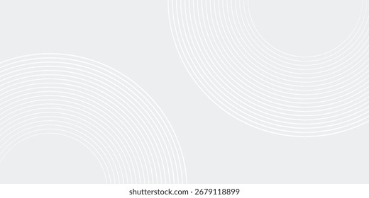 Abstract white glowing geometric lines on gray background. Modern shiny blue poster line good illustrations