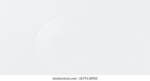 Líneas geométricas brillantes blancas Abstractas sobre fondo gris. Moderna línea de póster azul brillante buenas ilustraciones Vector círculo Diseño gráfico corporativo
