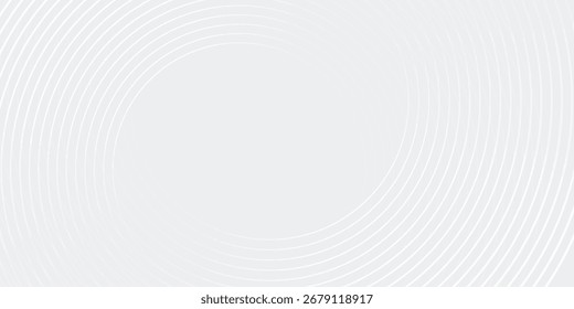 Linhas geométricas brilhantes em branco abstrato sobre fundo cinza. Linha de cartaz azul brilhante moderna boas ilustrações círculo vetorial design gráfico corporativo simples