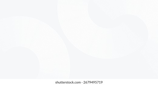 Abstrakte, weiß leuchtende geometrische Linien auf grauem Hintergrund. Abstrakt glänzend einfach modern abstrakt