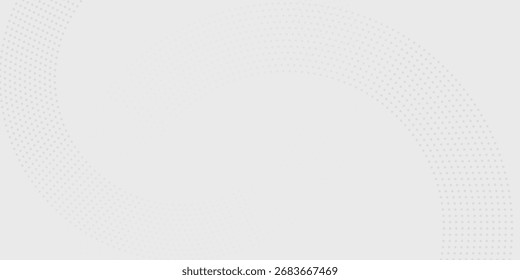 Abstract white glowing geometric lines on gray background. Modern shiny blue circle lines pattern. 