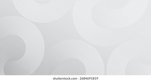Abstract white glowing geometric lines on gray pattern modern texture illustration simple design