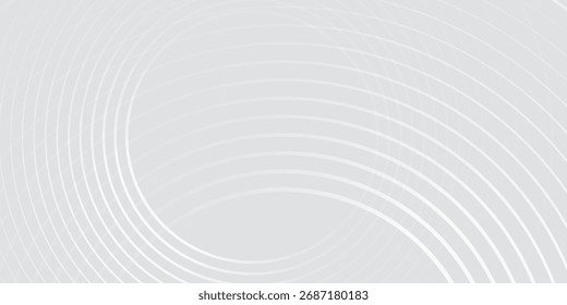 Abstract white glowing geometric lines on gray background. Modern shiny blue modern graphic simple