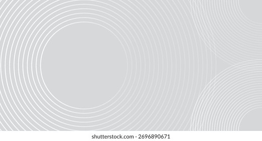 Abstract white glowing geometric lines modern design. background simple light	
