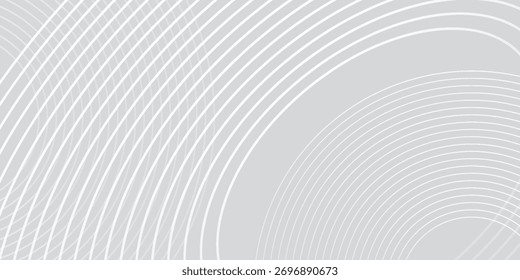 Abstract white glowing geometric lines modern design. background simple light texture	

