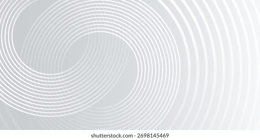 Abstract white glowing geometric lines on gray background simple modern. eps 10