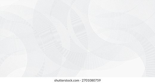 Linhas geométricas brilhantes em branco abstrato sobre fundo cinza. Moderno azul brilhante círculo fundo abstrato simples